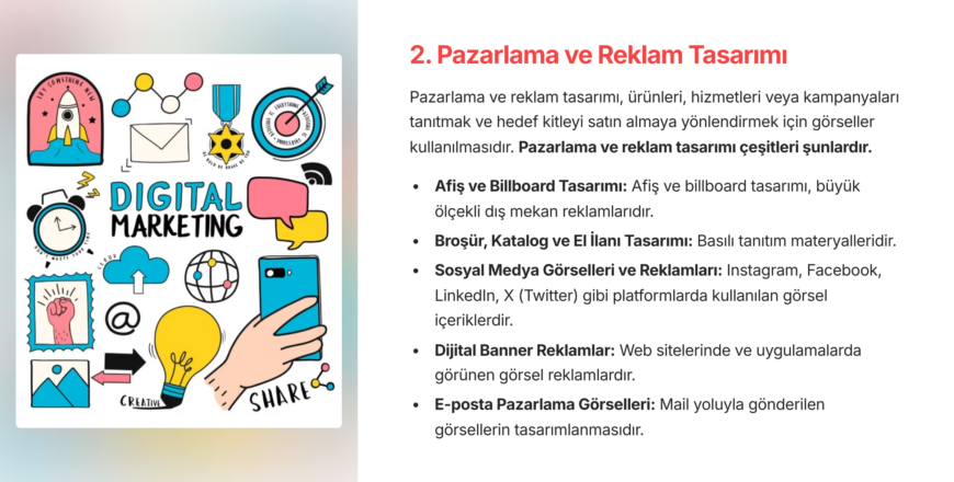 pazarlama ve reklam tasarımı ilk
